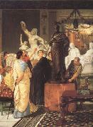 Alma-Tadema, Sir Lawrence A Sculpture Gallery in Rome at the Time of Augustus (mk23) oil painting artist